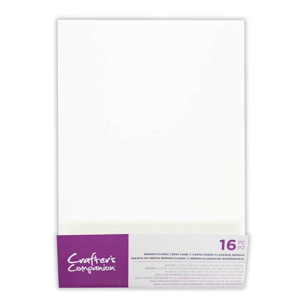 Neenah Classic Crest Card Pack A4 Solar White -Crafters